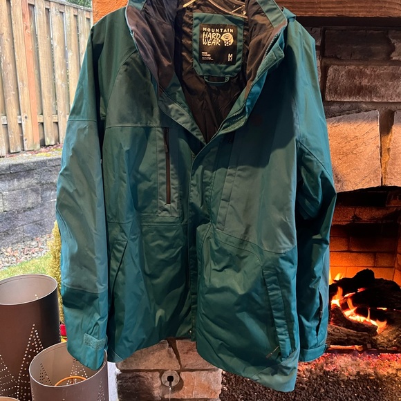 Mountain Hardwear Men's Firefall  Recco Deep Teal Jacket NWOT Medium - Picture 2 of 8